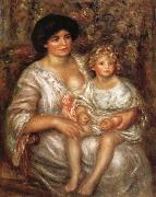 Pierre Renoir Madame Thurneysen and her Daughter oil